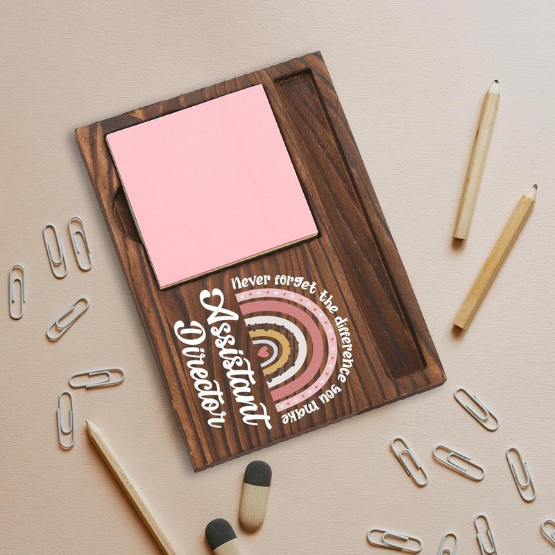 SunyJone Assistant Director Gifts, Thank You Appreciation Gifts for Assistant Director Week Graduation Birthday Christmas Office Desk Self-Stick Note Pad Holders SBB25 - Image 5